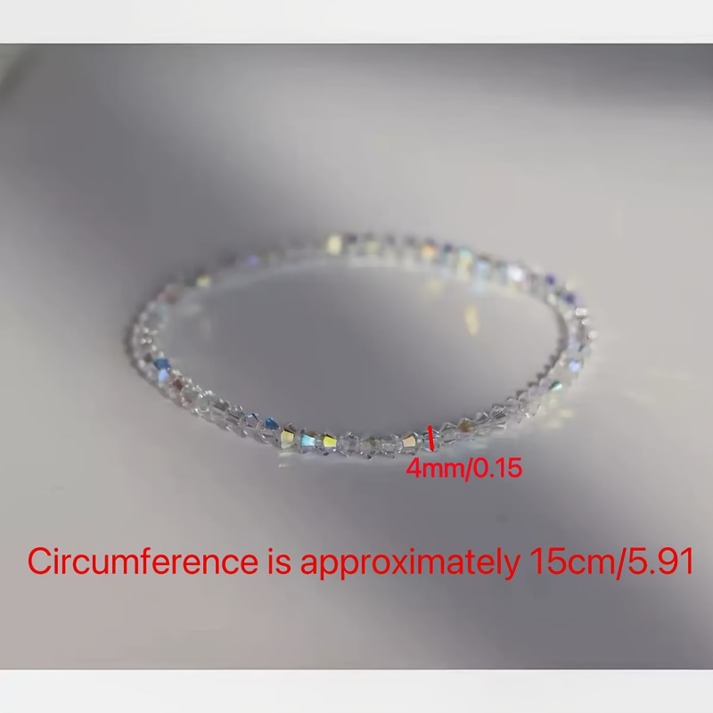 2pc Ultra-Thin Translucent White Bracelet Hand Chain Set